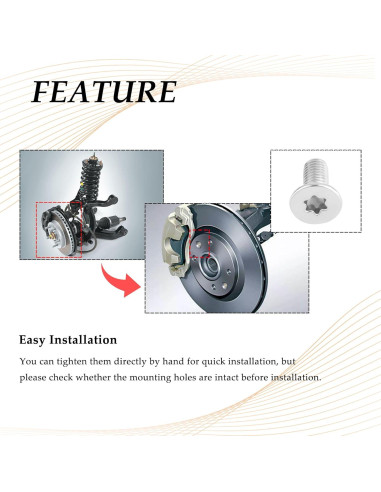 Tornillos de Rotor de Freno SSNNUU M8x1.25x20mm 4PCS