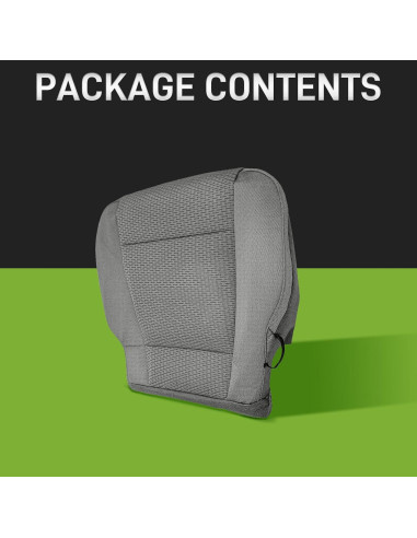 Cubierta Inferior Asiento Conductor CARBBIA F-150 2015-2020 Gris