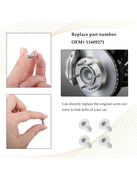 Tornillos de Rotor de Freno SSNNUU M8x1.25x20mm 4PCS