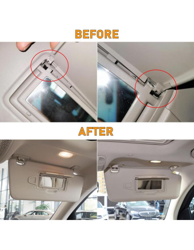 Tapa Espejo Parasol Abodvu Beige Claro para Mercedes Benz