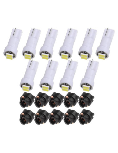 Bombillas LED T5 10 Piezas CCIYU Blancas para Honda CR-V
