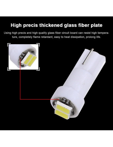 Bombillas LED T5 10 Piezas CCIYU Blancas para Honda CR-V