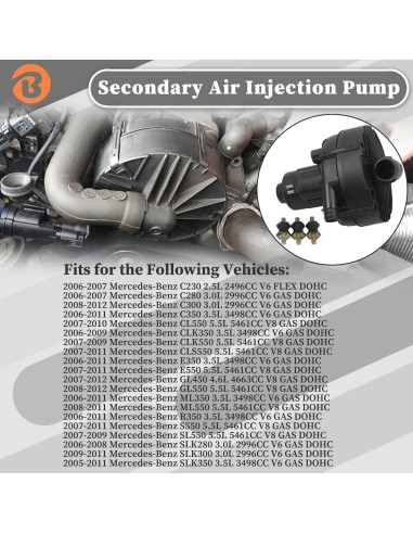 Bomba de aire Bicos 0001405185 para Mercedes Benz