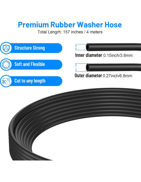 Kit 52 en 1 Boquillas Lavado Parabrisas Comkrivy 4 Boquillas