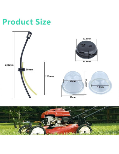 Conjunto Grommet Combustible Adefol para Honda GX31 GX35