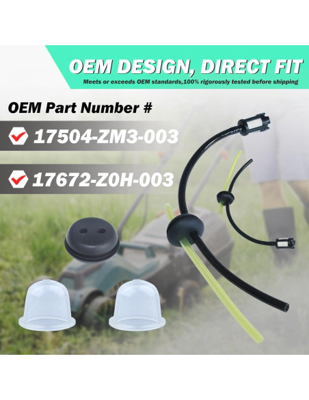 Conjunto Grommet Combustible Adefol para Honda GX31 GX35