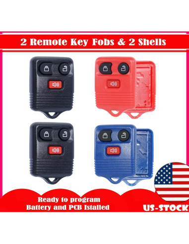 Control Remoto Entrada Sin Llave Ford + Supaland + 2 Piezas