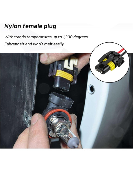 Adaptador de Conexión de Cableado Suvnie 2 PCS para Faros
