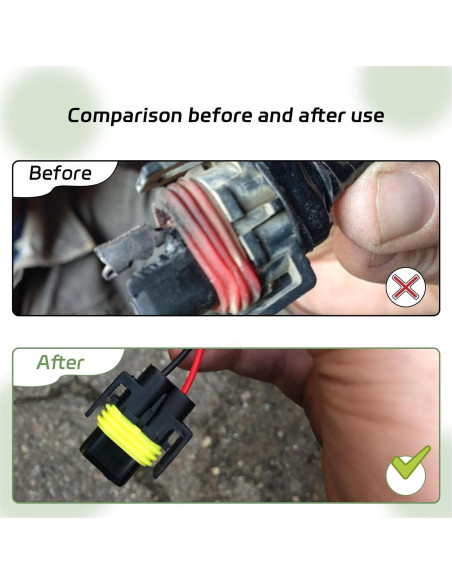 Adaptador de Conexión de Cableado Suvnie 2 PCS para Faros
