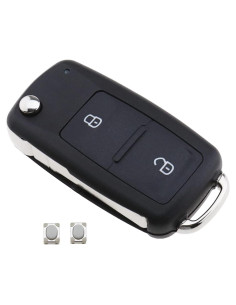 Carcasa de llave VW Amarok 2012-2020 2 botones negra