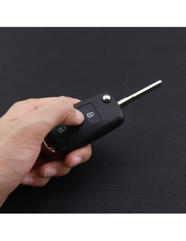Carcasa de llave VW Amarok 2012-2020 2 botones negra