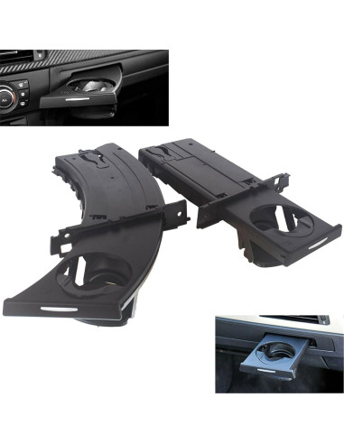 Soporte de Taza Labwork Negro para BMW E90 E91 E92 E93
