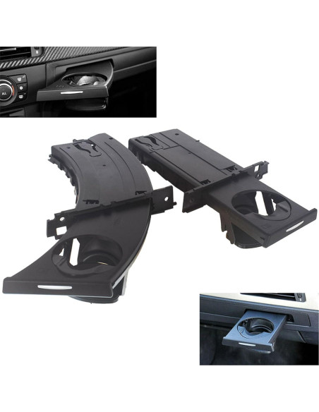 Soporte de Taza Labwork Negro para BMW E90 E91 E92 E93
