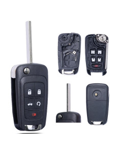 Funda de llavero SUPALAND para Chevy 2010-2019 5 botones