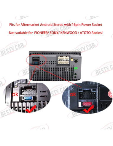 Arnés de Cableado de Alimentación 16 Pines Jeep/Dodge - Bestycar