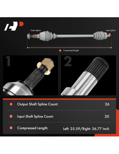 Conjunto Eje CV A-Premium Toyota Corolla 2020-2021