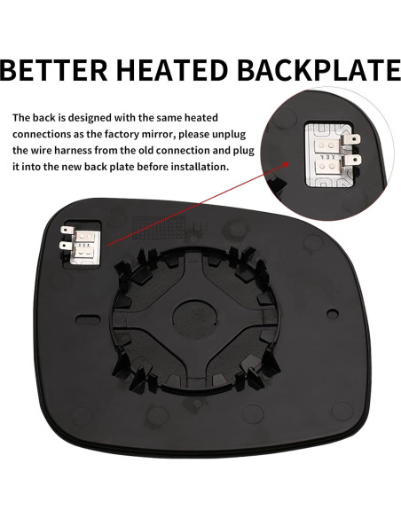 Espejo Lateral Izquierdo LOIYLLEN con Calefacción para Chrysler