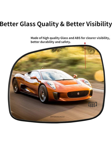 Espejo Lateral Izquierdo LOIYLLEN con Calefacción para Chrysler