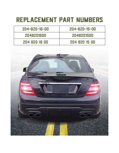 Bombillas de Luz de Freno Hulyxayfave para Mercedes Benz