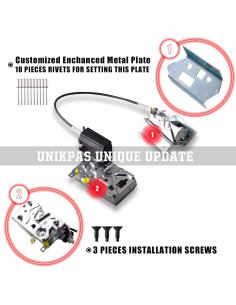 Cierre de puerta pasajero Unikpas F150 F250 1992-96 con kit 2