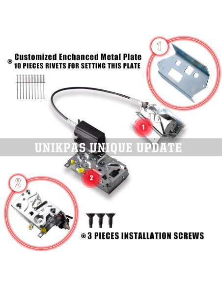 Cierre de puerta pasajero Unikpas F150 F250 1992-96 con kit