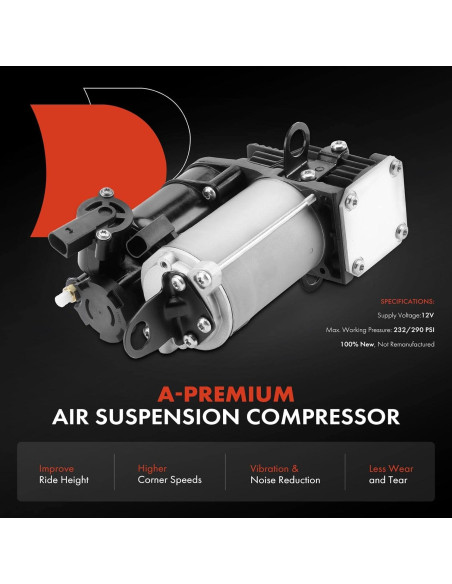 Compresor de Suspensión A-Premium 12V para Mercedes-Benz