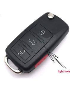 Funda de llave 4 botones Grakest para VW Jetta Golf Passat 2