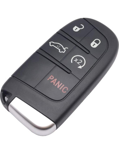 Funda de llave Dodge Jeep Chrysler modelo DO negra