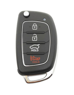 Funda de llavero Hyundai 4 botones negra sin chip 2