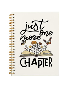 Cuaderno Diario Espiral PLKMN 80 Páginas Rayado Floral 14x21 cm