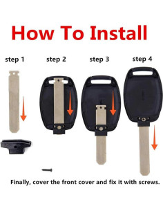 Funda de llavero Honda Accord Civic CR-V CR-Z Fit 2 Piezas 2