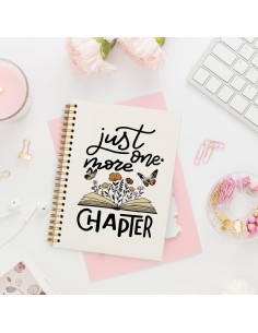 Cuaderno Diario Espiral PLKMN 80 Páginas Rayado Floral 14x21 cm 2