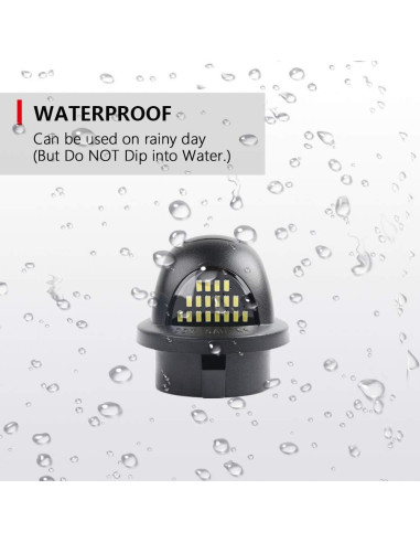 Luz de Placa de Licencia Gempro LED para Ford F150/F250 2PCS