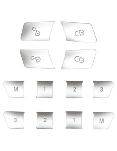 Cubierta Botón Bloqueo Mercedes Benz WODOFO GDR Cromado