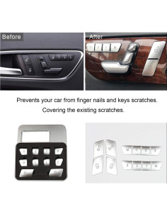 Cubierta Botón Bloqueo Mercedes Benz WODOFO GDR Cromado 2