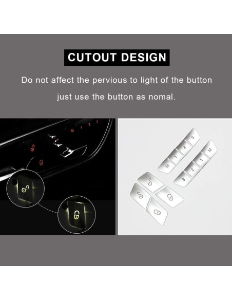 Cubierta Botón Bloqueo Mercedes Benz WODOFO GDR Cromado