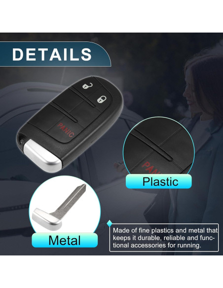 Control Remoto Sin Llave TUCKBOLD para Dodge 3 Botones