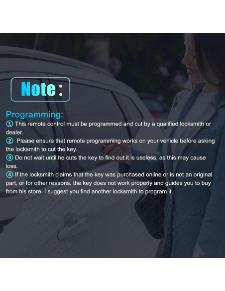 Control Remoto Sin Llave TUCKBOLD para Dodge 3 Botones