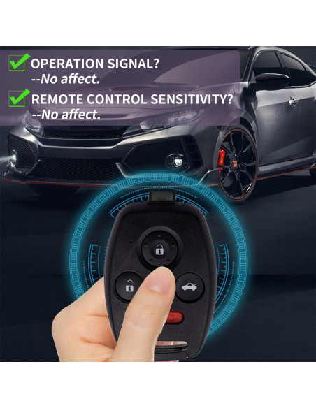 Paquete de 2 Carcasas de Llave Honda Accord Civic Pilot CR-V