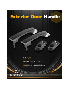 Juego de Manijas de Puerta Exterior Gledewen 2006-2011 Hyundai Accent 2