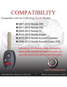 Llave Remota Honda MechanMagic CR-V 2007-2013 3 Botones 2