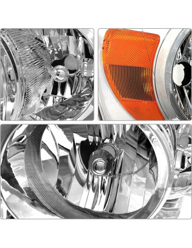 Faros para Dodge Ram 2006-2009 AD CARLIGHTS Lente clara
