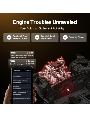 Escáner OBD2 Bluetooth TOPDON CarPal - Diagnóstico Completo