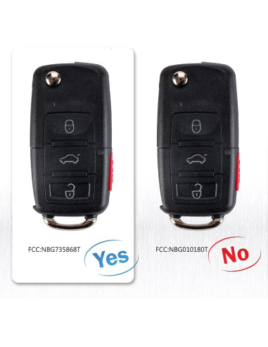 Llavero remoto Volkswagen 4 botones BestKeys 2002-2006