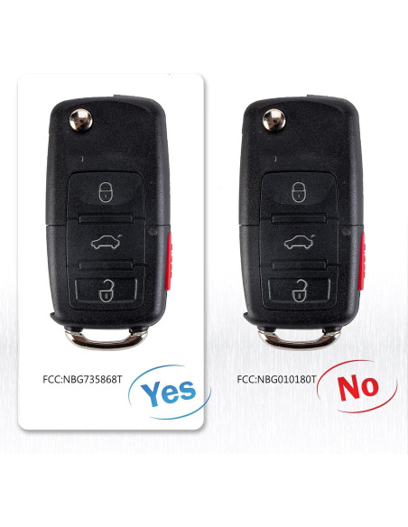 Llavero remoto Volkswagen 4 botones BestKeys 2002-2006