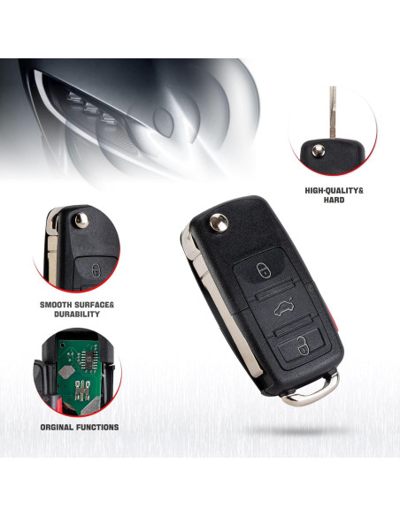 Llavero remoto Volkswagen 4 botones BestKeys 2002-2006