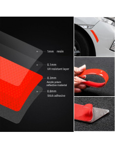 Calcomanías Reflectantes muekzru FGT-BT para Automóviles 2