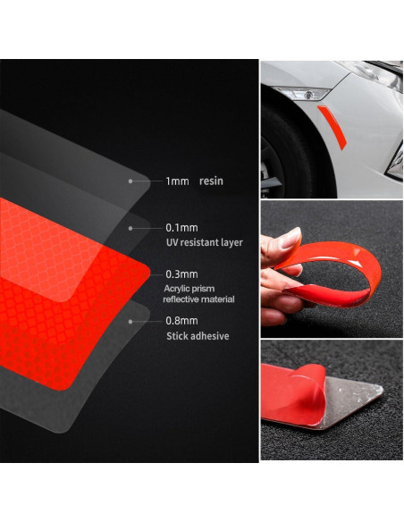 Calcomanías Reflectantes muekzru FGT-BT para Automóviles