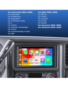 Estéreo de Coche Electrosmart Android 13 7" GPS para Chevy 2