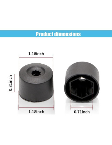 20 Cubiertas de Tuercas de Rueda JOYCOURT 17mm con Herramienta